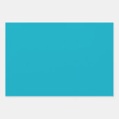 White Aqua Blue Sparkle Geschenkpapier Set (Vorderseite 2)