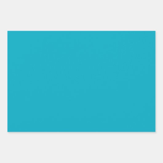 White Aqua Blue Sparkle Geschenkpapier Set (Vorderseite 2)