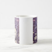 White Arctic Fox Lavender William Morris Floral Kaffeetasse (Mittel)