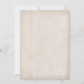 White Arfox Woodland Weihnachten Geburtstagsparty Einladung (Rückseite)