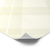 White Argyle Pattern Poster (Ecke)