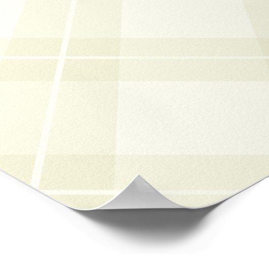 White Argyle Pattern Poster (Ecke)