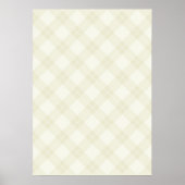 White Argyle Pattern Poster (Vorne)