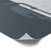 White Armored Cyborg Mecha Sci-Fi Comic Art Poster (Ecke)