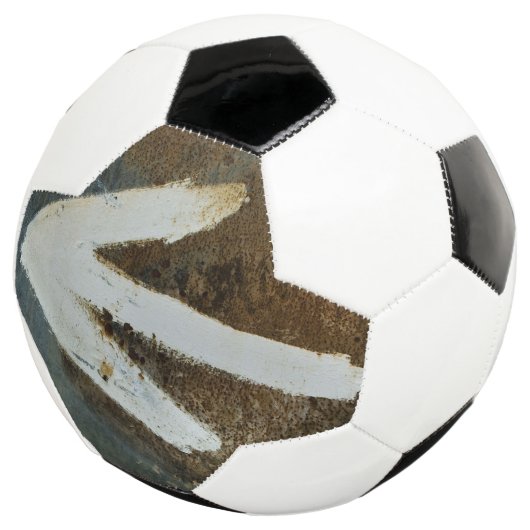 White Arrow Soccer Ball (Dreiviertel)