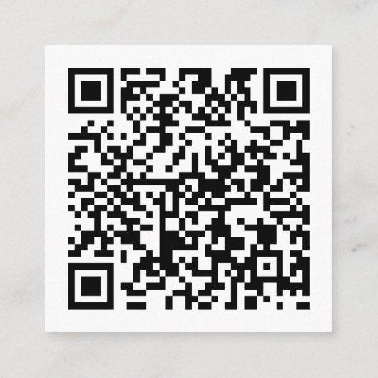 White Art Deco | QR-Code | HochzeitsrSVP Begleitkarte (Rückseite)
