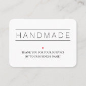 White Artisan Biz Modern Design QR & Social Visitenkarte (Vorderseite)