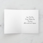 White Artistic Wedding Card Karte (Innenseite)