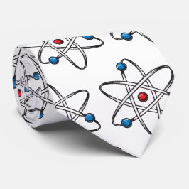 White Atom Molecule Musterlehrer-Wissenschaft Krawatte