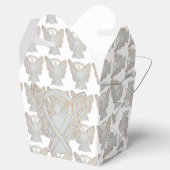 White Awareness Ribbon Angel Take Out Gefälligkeit Geschenkschachtel (Geöffnet)