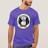 White Awareness Ribbon Penguin T-Shirt (Vorderseite)