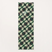 White Azalea Blume Abstraktes Muster Personalisier Yogamatte (Vorderseite)