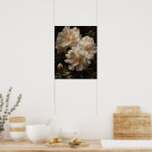 White Azalea Blume Art Print Poster (Küche)
