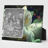 White Azalea Blume Kreieren Sie Ihr eigenes Foto Fotoplatte (Seite)