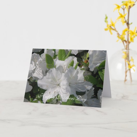 White Azaleas Mütter Day Card Karte (Gelbe Blume)