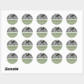 White Azaleas Save the Date Aufkleber (Blatt)