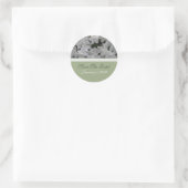 White Azaleas Save the Date Aufkleber (Tasche)