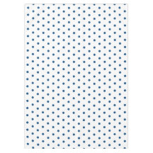 White Azure Blue Polka Dots