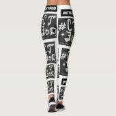 White B&W #CTFOD Zeitungsspritze Leggings (Rückseite)