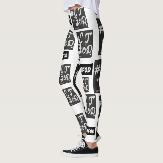 White B&W #CTFOD Zeitungsspritze Leggings (Links)