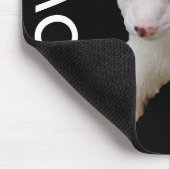 White Baby Ferret Mousepad (Ecke)