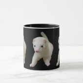 White Baby Ferret Tasse (Zentrum)