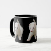 White Baby Ferret Tasse (Vorderseite Links)
