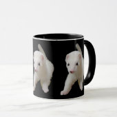 White Baby Ferret Tasse (VorderseiteRechts)