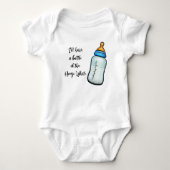White Baby Flasche Baby Strampler (Vorderseite)