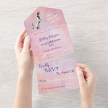 White Baby Girl on Way Stork Sunset Sky