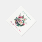 White Baby Grand Piano Erwägung Serviette (Ecke)