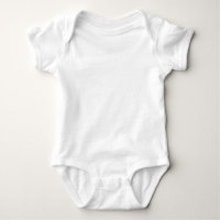 White Baby Jersy Bodysuit / Anpassen