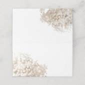 white baby's breath flowers platzkarte (Außenseite Aufgefaltet)