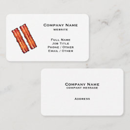 White Bacon Business Card Visitenkarte