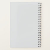 White Bake My Day Spiral Notebook Notizblock (Rückseite)