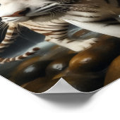 White Bangle Tigers Poster (Ecke)