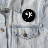 White Bass Clef Button (Beispiel)