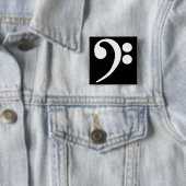 White Bass Clef Button (Beispiel)