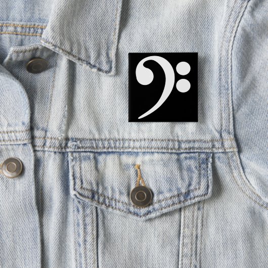 White Bass Clef Button (Beispiel)