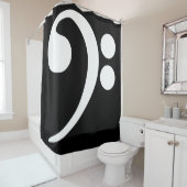 White Bass Clef Duschvorhang (Beispiel)