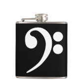 White Bass Clef Flachmann (Vorderseite)