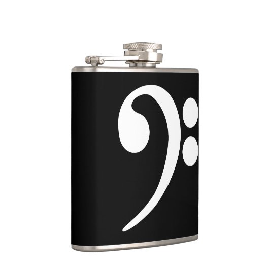 White Bass Clef Flachmann (Rechts)