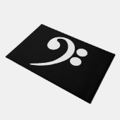 White Bass Clef Fußmatte (Schrägansicht)