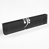 White Bass Clef Namensplakette