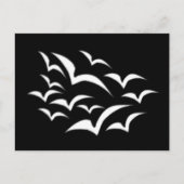 White Bat Cloud Postcard Postkarte (Vorderseite)