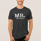 White Bat Goth Mr. Established Wedding Date Tri-Blend Shirt (Vorderseite)