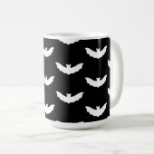 White Bat Halloween-Tasse Kaffeetasse (VorderseiteRechts)