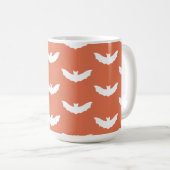White Bat Halloween-Tasse Kaffeetasse (VorderseiteRechts)