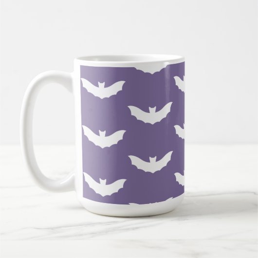 White Bat Halloween-Tasse Kaffeetasse (Links)