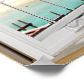 White Bay Window Illusion Karibik Poster (Ecke)
